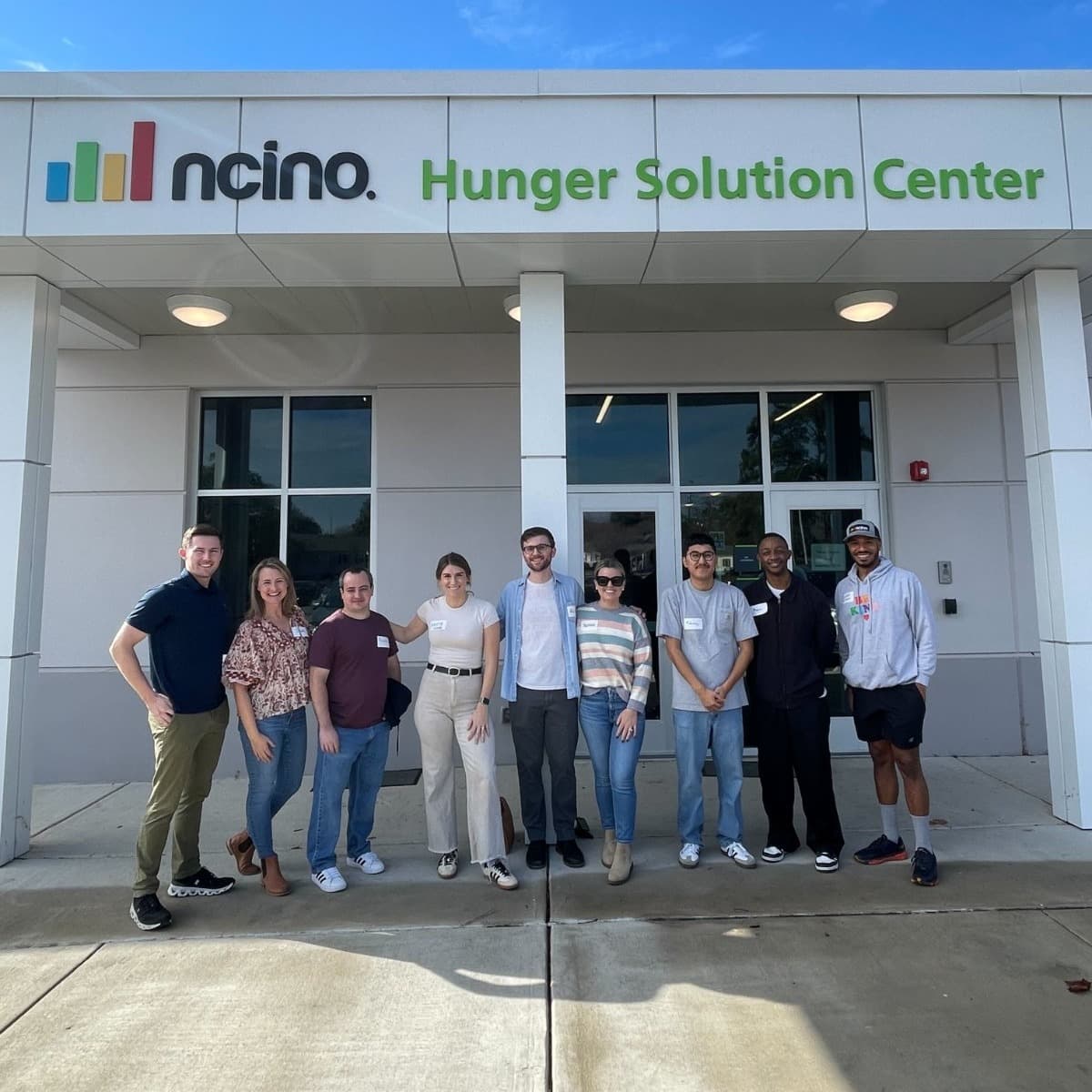 hunger solutions center food bank ncino volunteers