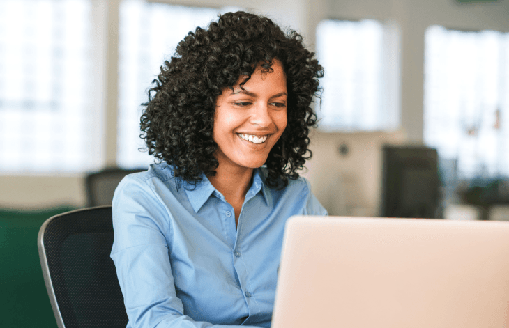 Women working on a laptop