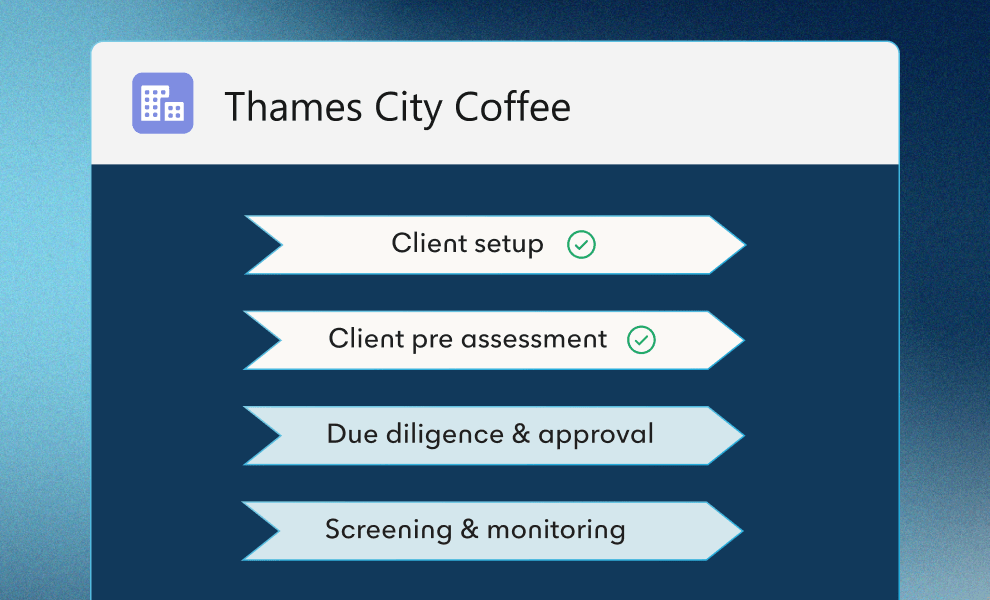 client onboarding workflow progress tracker