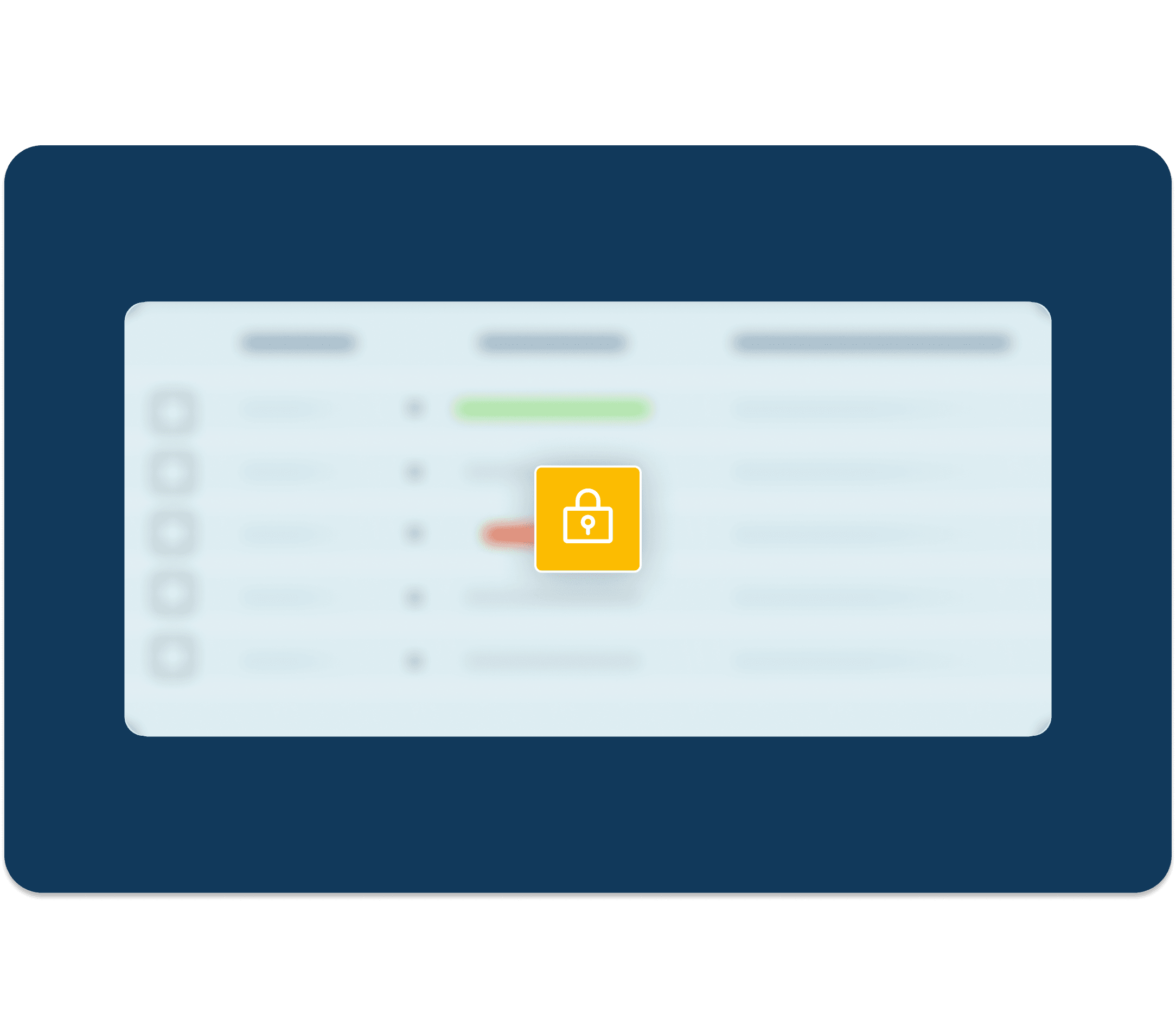 An abstract spreadsheet that represents credit onboarding sits on a dark navy background.