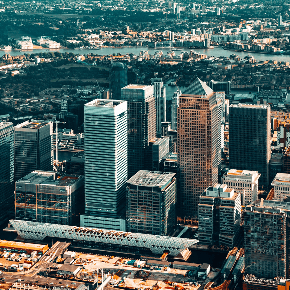 London Birdseye View - Stock