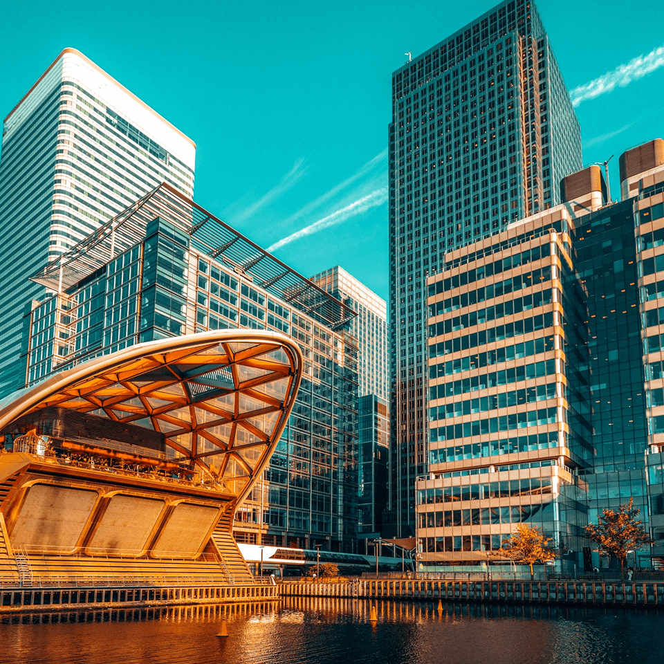 Canary Wharf - Lending Stock image